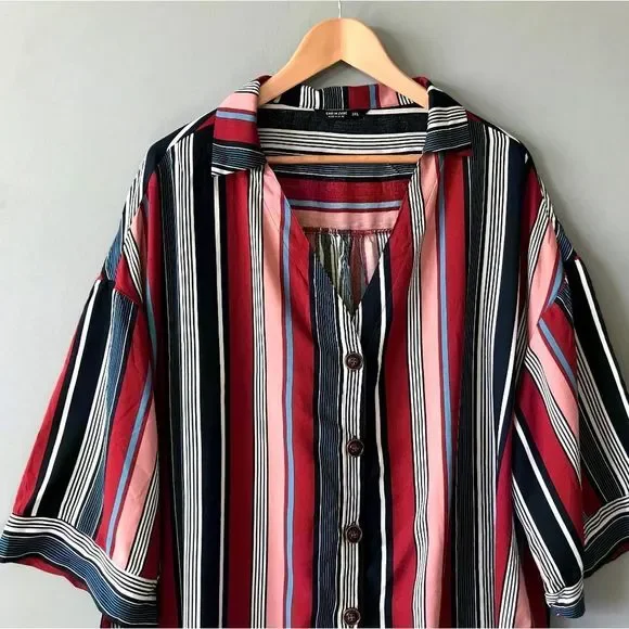 5 for $35 Shein Curve Top Blouse Shirt Women's Plus Size 2XL Multicolor … - Picture 4 of 9
